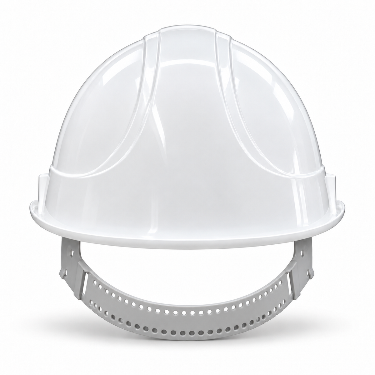 VOSS INAP-Master-4 Bauhelm weiß, Rückansicht – Druckfläche für Abteilung oder Mitarbeiternummer